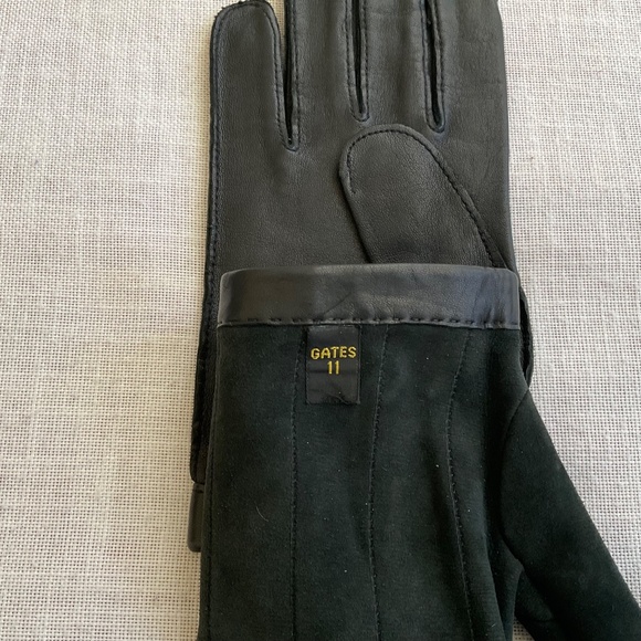 •NEW Men’s Black Cabretta Leather Gloves Size L NWOT - Picture 5 of 13